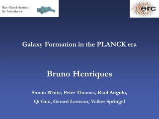 Galaxy Formation in the PLANCK era