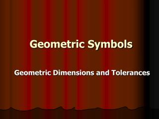 Geometric Symbols