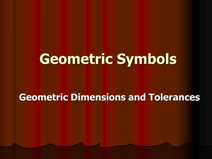 geometric symbols