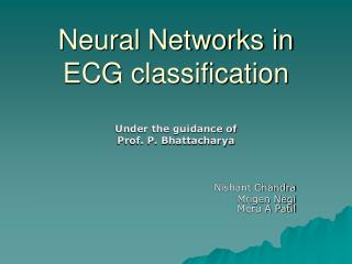 Neural Networks in ECG classification