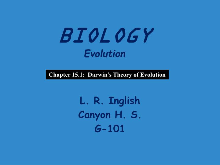 biology evolution