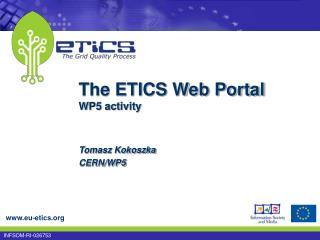 The ETICS Web Portal WP5 activity