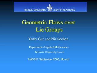 Geometric Flows over Lie Groups