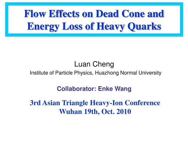 flow effects on dead cone and energy loss of heavy quarks
