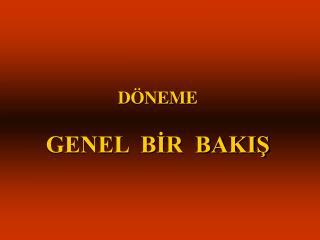 d neme genel b r baki