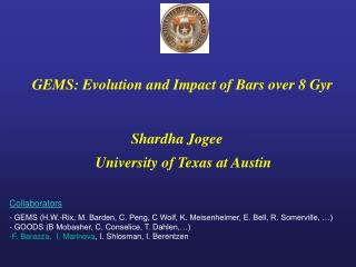 GEMS: Evolution and Impact of Bars over 8 Gyr
