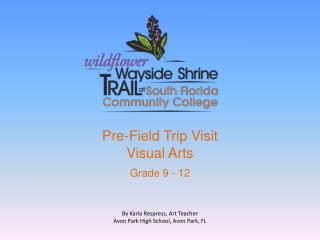 Pre-Field Trip Visit Visual Arts Grade 9 - 12