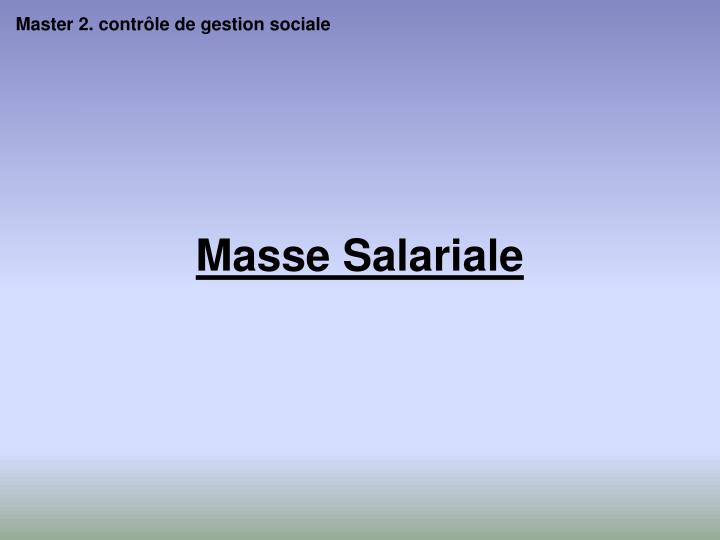 masse salariale