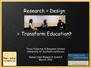 Research + Design = Transform Education?