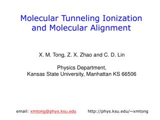 Molecular Tunneling Ionization and Molecular Alignment