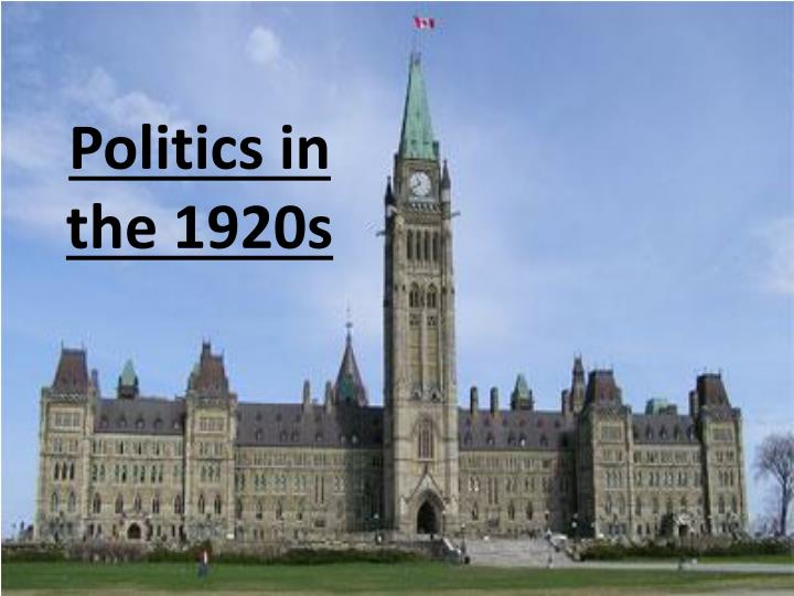 politics in the 1920s