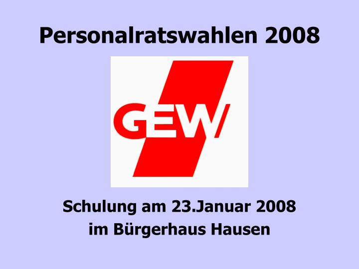 personalratswahlen 2008