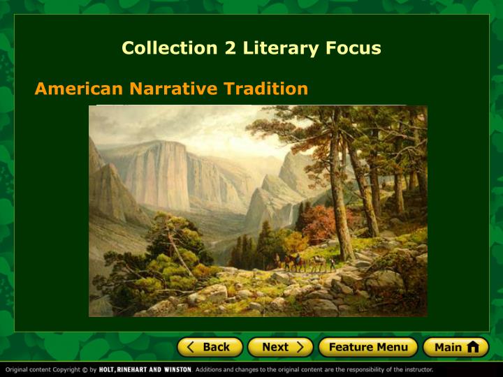 collection 2 literary focus