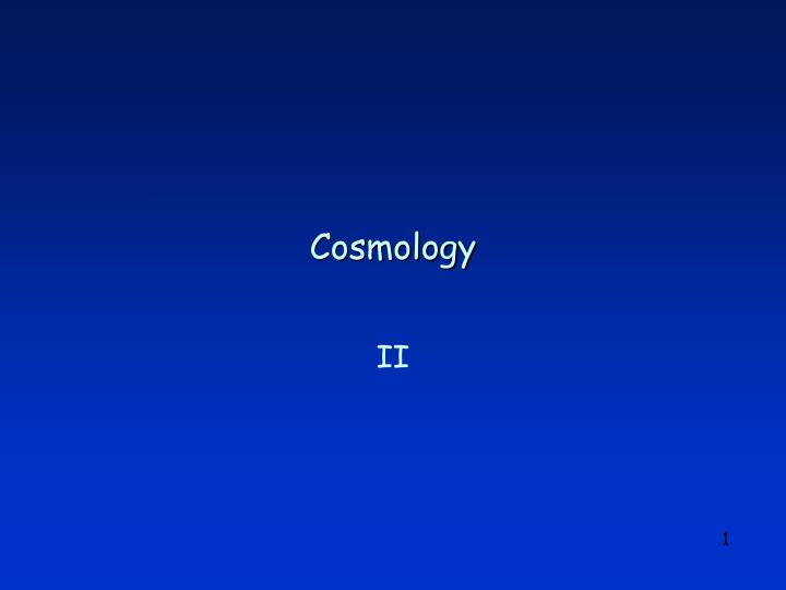 cosmology