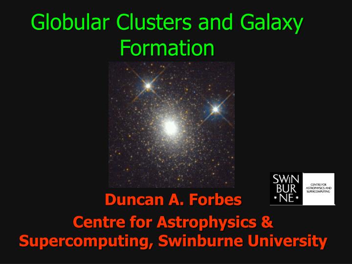 globular clusters and galaxy formation