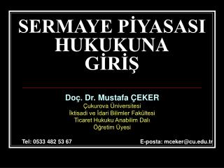 sermaye p yasasi hukukuna g r