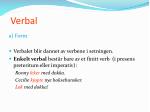 Verbal - slide 1