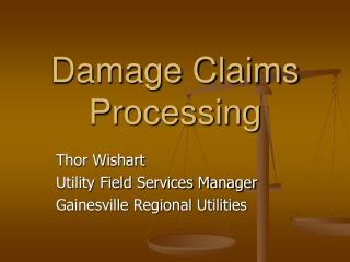 Damage Claims Processing