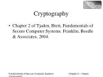 Cryptography - slide 1