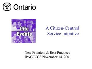 A Citizen-Centred Service Initiative
