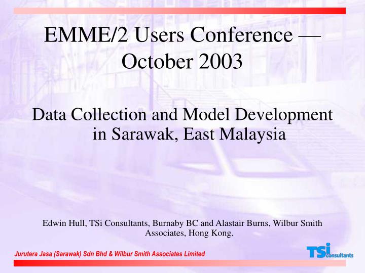 emme 2 users conference october 2003