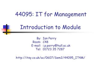 44095: IT for Management