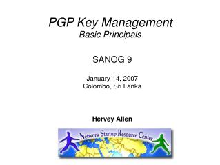 PGP Key Management Basic Principals