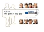 Close the gender pay gap - slide 1