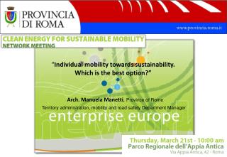 “ Individual mobility towards sustainability. Which is the best option?”