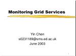Monitoring Grid Services - slide 1
