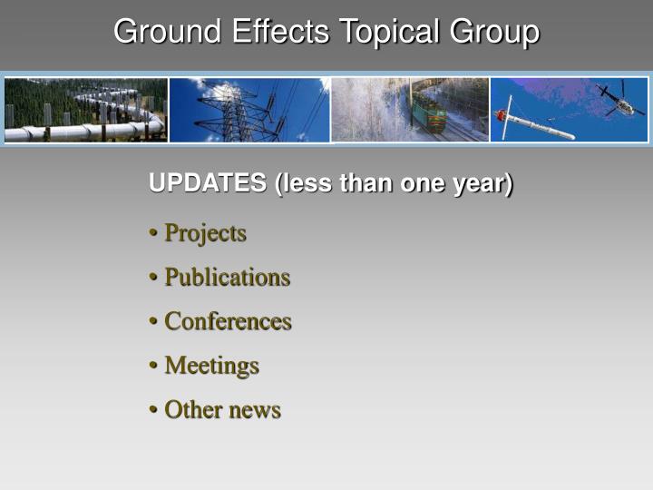 ground effects topical group
