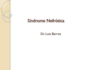 s ndrome nefr tica