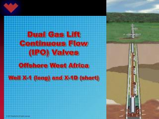 Dual Gas Lift Continuous Flow (IPO) Valves Offshore West Africa Well X-1 (long) and X-1D (short)