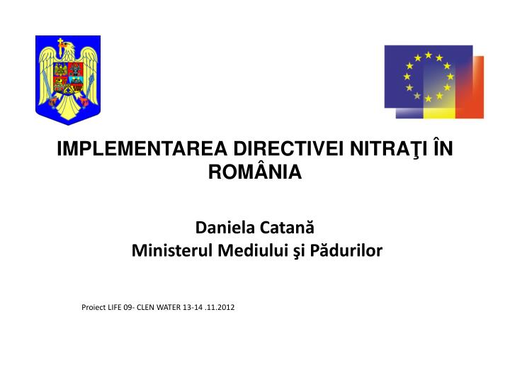 implementarea directivei nitra i n rom nia
