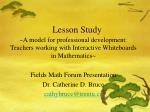 Lesson Study - slide 1