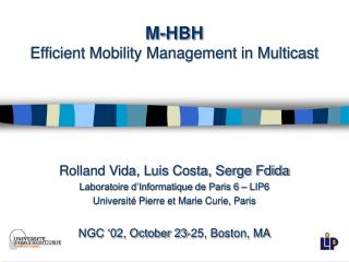 M-HBH Efficient Mobility Management in Multicast