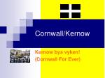 Cornwall/Kernow - slide 1