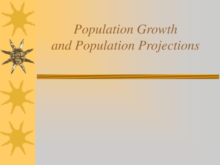 population growth and population projections