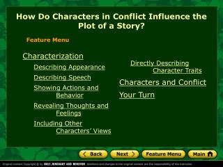 How Do Characters in Conflict Influence the Plot of a Story?