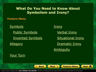 What Do You Need to Know About Symbolism and Irony?