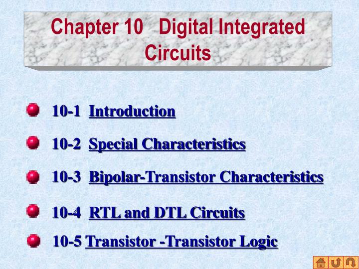 chapter 10 digital integrated circuits