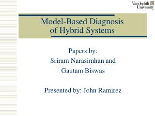 Model-Based Diagnosis of Hybrid Systems
