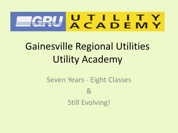 gainesville regional utilities utility academy
