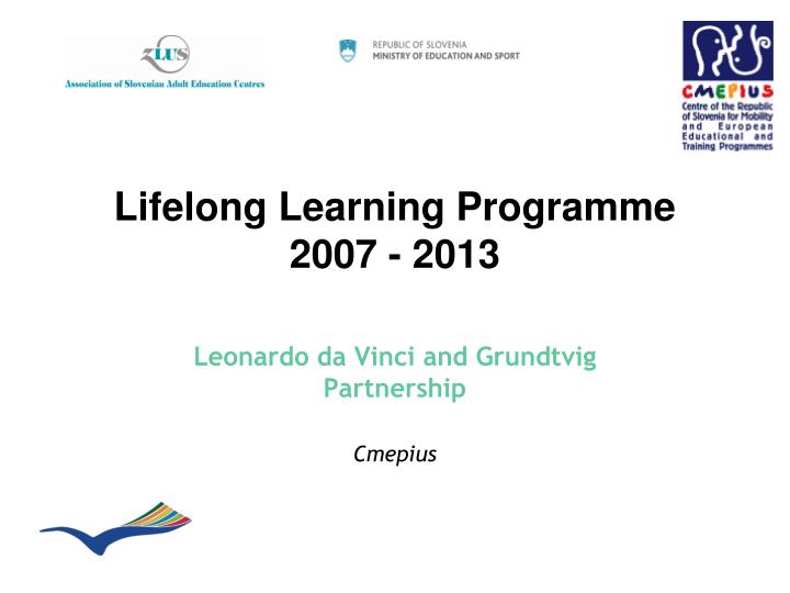 lifelong learning programme 2007 2013