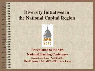 Diversity Initiatives in the National Capital Region