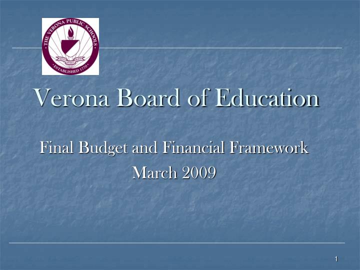 verona board of education