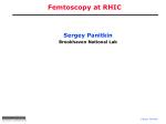 Exploring Soft Physics and Femtoscopy at RHIC: Insights on Matter and Interactions - slide 1