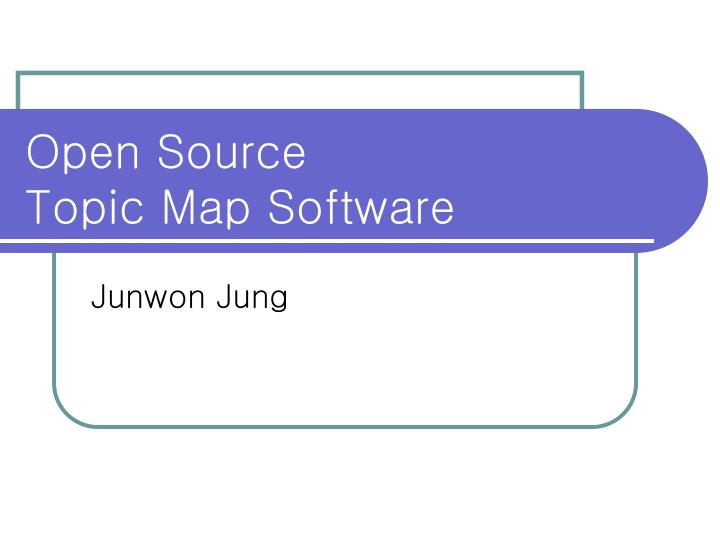 open source topic map software