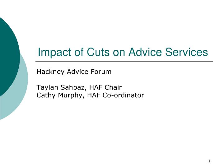 impact of cuts on advice services
