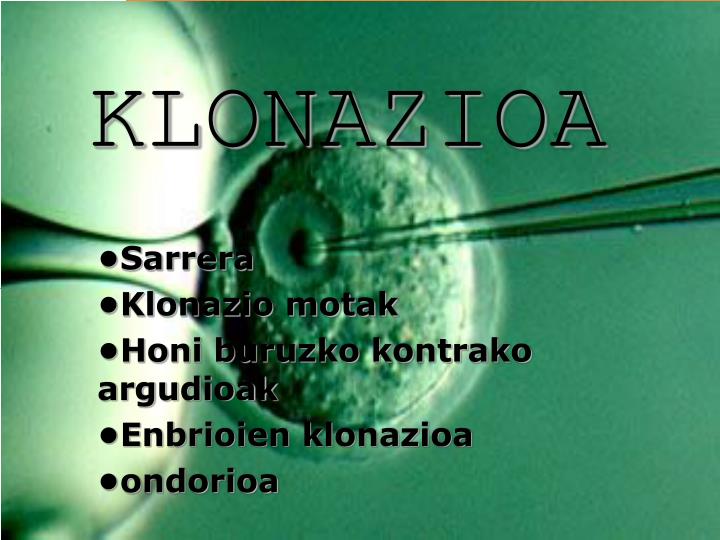 klonazioa